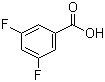 3,5-二氟苯甲酸分子结构 (CAS 455-40-3)