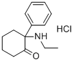 CAS # 4551-92-2, Deschloro-N-ethyl-ketamine hydrochloride, 2-(ethylamino)-2-phenylcyclohexan-1-one,hydrochloride