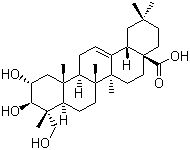 阿江榄仁酸分子结构 (CAS 465-00-9)