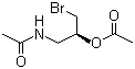 (S)-N-乙酰基-3-溴-2-乙酰氧基丙胺分子结构 (CAS 474021-97-1)