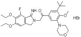 Atopaxar hydrobromide分子结构 (CAS 474550-69-1)