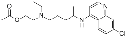 Hydroxychloroquine O-Acetate molecular structure (CAS 47493-14-1)