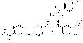 甲苯磺酸索拉非尼分子结构 (CAS 475207-59-1)