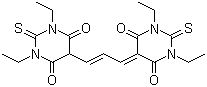 双(1,3-二乙基硫代巴比妥酸)三次甲基氧杂菁分子结构 (CAS 47623-98-3)