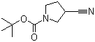 1-N-Boc-3-氰基吡咯烷分子结构 (CAS 476493-40-0)