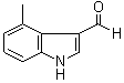 4-甲基-1H-吲哚-3-甲醛分子结构 (CAS 4771-48-6)
