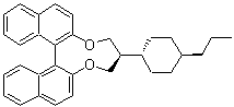 CAS # 478689-10-0 (693227-30-4), 5,6-Dihydro-5-(trans-4-propylcyclohexyl)-4H-dinaphtho[2,1-f:1',2'-h][1,5]dioxonin, R/S 5011