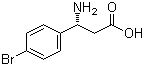 (R)-3-氨基-3-(4-溴苯基)丙酸分子结构 (CAS 479074-63-0)