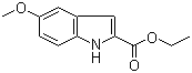 Ethyl 5-methoxy-1H-indole-2-carboxylate molecular structure (CAS 4792-58-9)