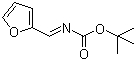 N-(2-呋喃亚甲基)氨基甲酸叔丁酯分子结构 (CAS 479423-46-6)