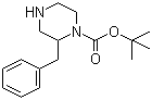 N-1-Boc-2-苄基哌嗪分子结构 (CAS 481038-63-5)