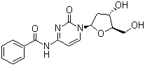 N-苯甲酰-2'-脱氧胞苷分子结构 (CAS 4836-13-9)