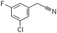 3-氯-5-氟苯乙腈分子结构 (CAS 493038-93-0)