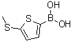 5-(甲硫基)噻吩-2-基硼酸分子结构 (CAS 499769-93-6)