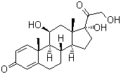 Prednisolone molecular structure (CAS 50-24-8)
