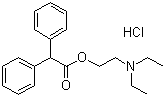 Adiphenine hydrochloride molecular structure (CAS 50-42-0)