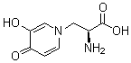 含羞草碱分子结构 (CAS 500-44-7)