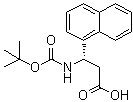 (betaS)-beta-[[叔丁氧羰基]氨基]-1-萘丙酸分子结构 (CAS 500770-68-3)