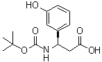 (betaR)-beta-[[叔丁氧羰基]氨基]-3-羟基苯丙酸分子结构 (CAS 500788-89-6)