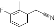 3-氟-2-甲基苯乙腈分子结构 (CAS 500912-15-2)