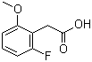 2-氟-6-甲氧基苯乙酸分子结构 (CAS 500912-19-6)