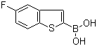 5-氟苯并噻吩-2-硼酸分子结构 (CAS 501944-42-9)