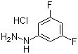 3,5-二氟苯肼盐酸盐分子结构 (CAS 502496-27-7)