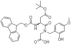 N-[(9H-Fluoren-9-ylmethoxy)carbonyl]-L-alpha-aspartyl-N-[(2-hydroxy-4-methoxyphenyl)methyl]glycine 1-(1,1-dimethylethyl) ester molecular structure (CAS 502640-94-0)