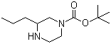 3-Propylpiperazine-1-carboxylic acid tert-butyl ester molecular structure (CAS 502649-27-6)