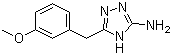 5-(3-Methoxybenzyl)-4H-1,2,4-triazol-3-amine molecular structure (CAS 502685-73-6)