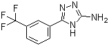 5-(3-三氟甲基苯基)-4H-1,2,4-三唑-3-胺分子结构 (CAS 502686-01-3)