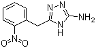 5-(2-硝基苄基)-4H-1,2,4-三唑-3-胺分子结构 (CAS 502686-25-1)