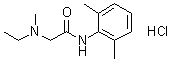 N-(2,6-Dimethylphenyl)-2-(ethylmethylamino)acetamide monohydrochloride molecular structure (CAS 50295-20-0)