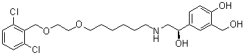 Vilanterol molecular structure (CAS 503068-34-6)