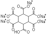 1,2,3,4,5,6-环己烷六羧酸五钠盐分子结构 (CAS 50329-18-5)