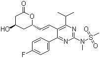 瑞舒伐他汀-5S-内酯分子结构 (CAS 503610-43-3)