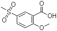 2-甲氧基-5-甲磺酰基苯甲酸分子结构 (CAS 50390-76-6)