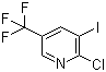 2-氯-3-碘-5-(三氟甲基)吡啶分子结构 (CAS 505084-56-0)