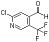 2-氯-5-(三氟甲基)吡啶-4-甲醛分子结构 (CAS 505084-57-1)