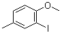2-碘-4-甲基苯甲醚分子结构 (CAS 50597-88-1)
