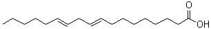(9E,12E)-9,12-Octadecadienoic acid molecular structure (CAS 506-21-8)