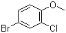 2-氯-4-溴苯甲醚分子结构 (CAS 50638-47-6)