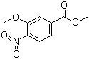 3-甲氧基-4-硝基苯甲酸甲酯分子结构 (CAS 5081-37-8)