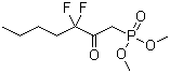 (2-氧代-3,3-二氟庚基)膦酸二甲酯分子结构 (CAS 50889-46-8)