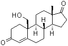 19-羟基雄甾-4-烯-3,17-二酮分子结构 (CAS 510-64-5)