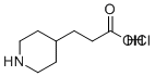 3-(哌啶-4-基)丙酸盐酸盐分子结构 (CAS 51052-79-0)