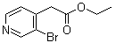 3-溴-4-吡啶乙酸乙酯分子结构 (CAS 51054-99-0)
