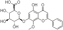 Wogonoside molecular structure (CAS 51059-44-0)