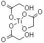 Hydroxyacetic acid titanium complex molecular structure (CAS 51069-00-2)