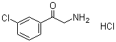 2-Amino-1-(3-chlorophenyl)ethanone hydrochloride molecular structure (CAS 51084-83-4)
